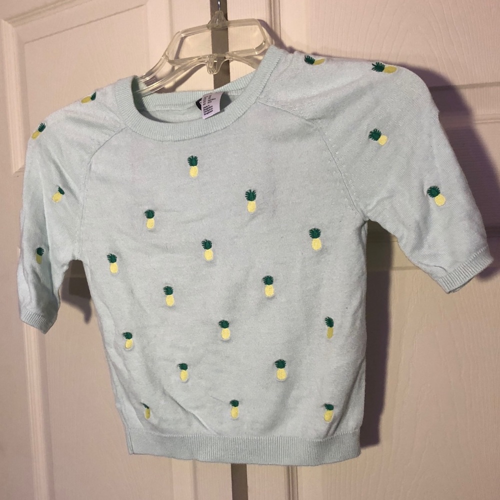 🍍 Cute Pineapple Crop Shirt 🍍